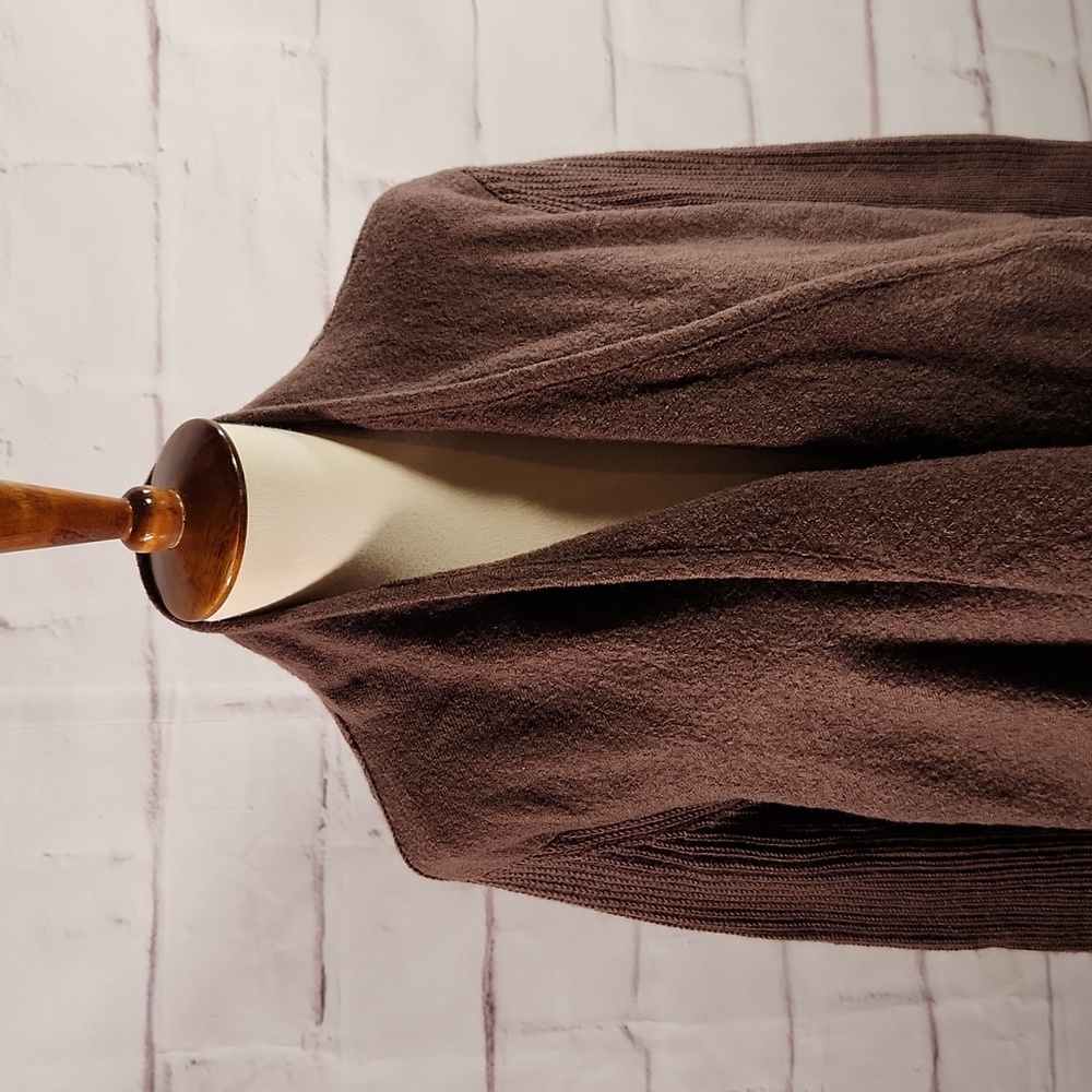 Vince Boiled Wool Open Face Oversized Cardigan - image 2